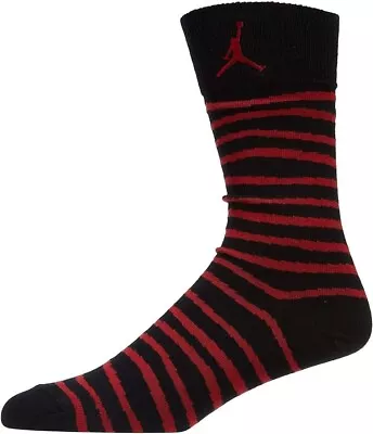 Nike Air Jordan Retro X 10 Sneaker Socks Black-University Red NWT Men's Size M • $9.99