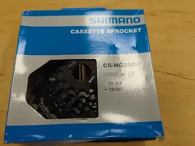 Shimano CS-HG200-7 7 Speed Cassette 12-32T Black ECSHG2007232T • $12.50