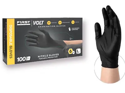 First Glove Black Industrial Disposable Nitrile Gloves 6 Mil Latex & Powder Free • $99.95