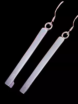 Sterling Silver Bar Earrings • $20