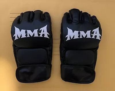 NEW MMA GLOVES - Black S/M - Training Or Autographs - UFC Bellator Pride FC PFL • $9.99