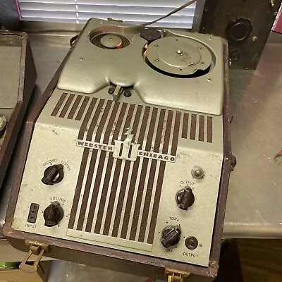 Webster Model 80-1 RMA 375 Tube Wire Recorder With Microphone RUNS • $277