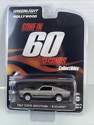 Greenlight Hollywood Gone In 60 Seconds Eleanor 1967 Ford Mustang Real Riders! • $9.99