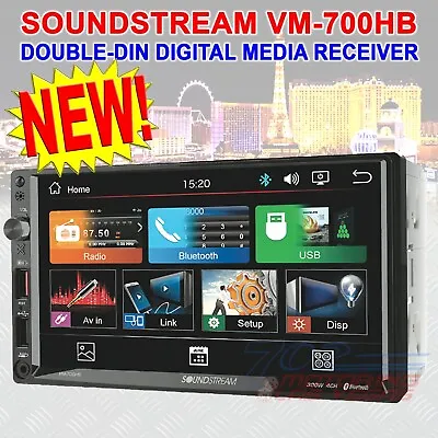 Soundstream Vm-700hb 2 Din Aux/usb/mp3 Media Player Bluetooth Android Phone Link • $18.88