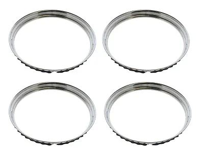 FITS MOPAR DODGE PLYMOUTH MAGNUM RALLY WHEEL TRIM RINGS 1.5  DISH 14x5 14x6 • $179.95