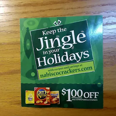 2010 Holidays Nabisco Cracker Coupon W Recipe UnTorn ~ Vintage Ephemera • $6.99