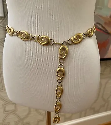 Women’s Chain Link Hip Waist Belts Silver Or Gold Tone Fashion Focus • $32