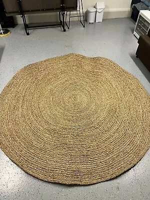 Round Braided Seagrass IKEA Rug - HERSOM • $120