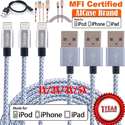 $8.90 • Buy Braided USB Fast Charging Charger Cable For IPhone XR 8 6 7 Plus 14 13 12 11 Lot