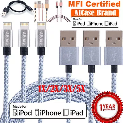 Braided USB Fast Charging Charger Cable For IPhone XR 8 6 7 Plus 14 13 12 11 Lot • $59.90