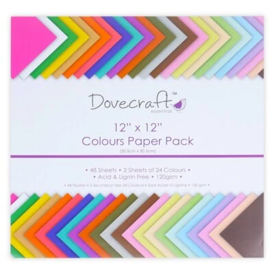 £5.99 • Buy Dovecraft Colour Value 12x12 Paper Pack