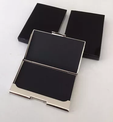 2 X Vintage Silver Card Case - Lot Of 2 - Business Card / Credit Card Case - New • $13.99