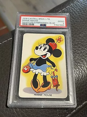 Rare 1938 Castell Bros. Ltd. Minnie Mouse Shuffled Symphonies-blue Psa 2 Good • $100