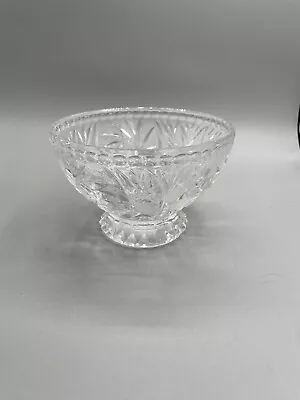 Irena 24% Lead Crystal Footed Bowl Candy Dish • $10