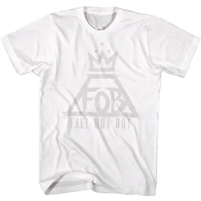 Fall Out Boy Triangle Crown Logo Men's T Shirt Rock Band Tour Concert Merch • £45.44