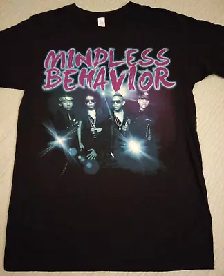 Unisex Small Black Mindless Behavior Graphic Band T Shirt Tour Tee • $14