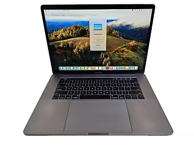 Apple MacBook Pro Laptop - 2.6 GHz I7-9750H 16GB 512GB SSD - A1990 2019 15.4  17 • $419