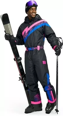 Tipsy Elves Retro Snow Suits For Men - Loud Men's Ski Suits Size L • $149.95