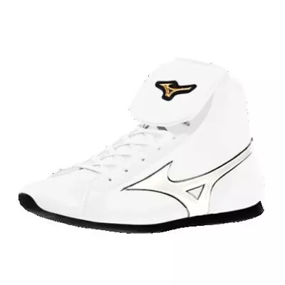 MIZUNO Boxing Shoes Easy Spectra Wax Cut Short White X Pearl White W/ Shoes Bag • $620.61