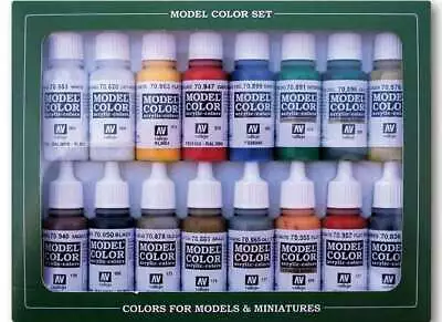 Vallejo 17ml X16 70149 Model Color Acrylic Paint Set Napoleonic French & British • £34.11