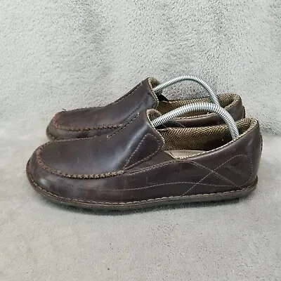 Patagonia Shoes Mens Size 9 Brown Leather Slip On Loafers • $59