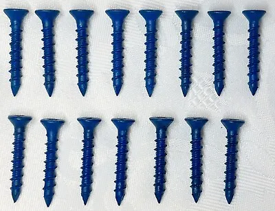 15x SPIT TAPCON Blue 5mm X 32mm Countersunk Head Concrete Masonry Anchor Screws • £4.95