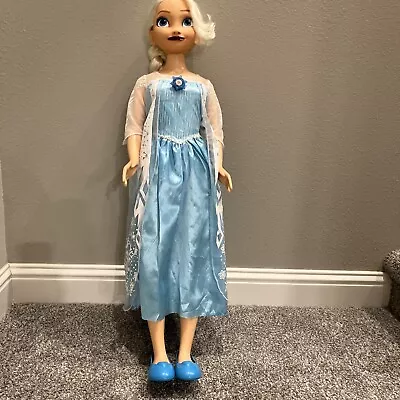 2014  Frozen Elsa Life Size Doll 38” Size Jakks Pacific My Size Retired • $89.99