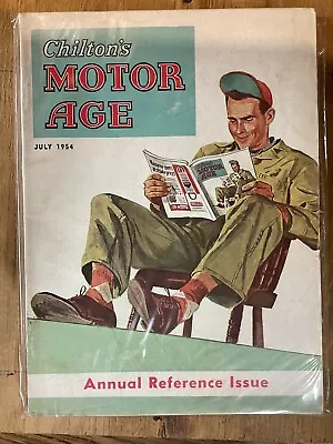 Vintage July 1954 - Chilton’s MOTOR AGE Magazine - Stealing Time Catching Up • $9.50