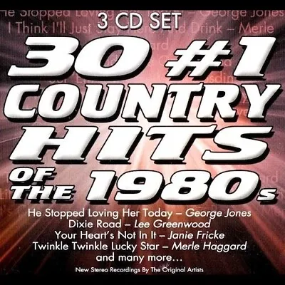 30 #1 COUNTRY HITS OF THE 1980s - Janie Fricke/Merle Haggard 3 DISCS CD • $6.95
