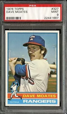 1976 Topps #327 Dave Moates Psa 9 Rangers *k0380 • $24