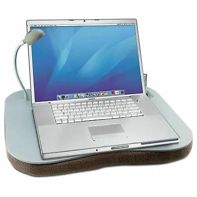 Portable Laptop Cushion Reading Lap Top Tray Table With 5 LED Light & Cup Holder • £17.99