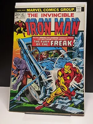 Bronze Age  Marvel Comic 1974: Iron Man #67 (Missing MVS) • $2.99