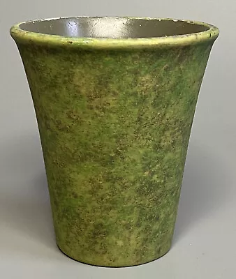 Vintage 1930s California PACIFIC CLAY PRODUCTS Pottery Matte Green ArtWare Vase • $19.99