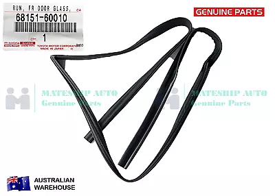 GENUINE LandCruiser 80 Series Door Window Channel Bailey Rubber Left Hand Front • $97.01