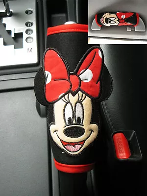 Minnie Mouse Disney Car SUV Accessory #Red Hand Brake Side Brake Handle Cover • $9.99