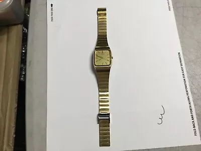 Seiko Gold Tone Quartz Men's Wristwatch 8621-5020 • $24.99