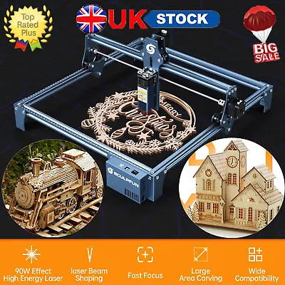 SCULPFUN Precise Laser Engraving Machine 410*420mm Engraver Cutter Wood DIY UK • £227.99