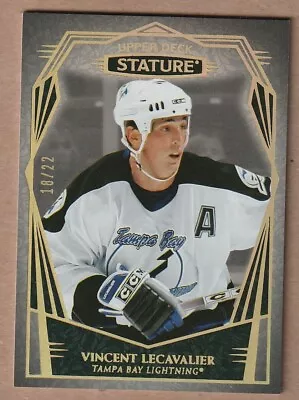 2022-23 Stature Hockey VINCENT LECAVALIER Design& Photo Variation 18/22 • $0.72