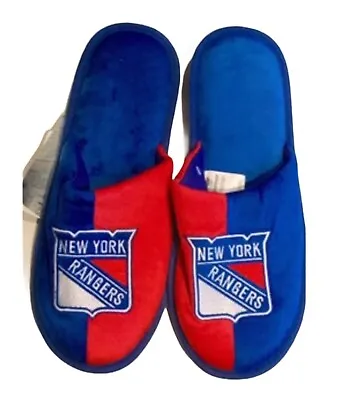£15.95 • Buy New York Rangers NHL Ice Hockey Dual Colour Logo Slippers : Medium
