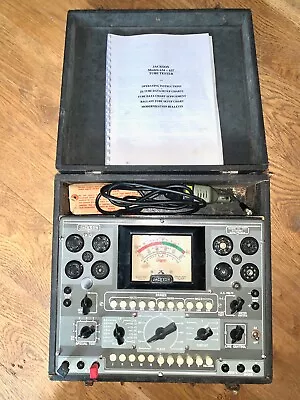 Jackson Model 637 VCM Dynamic Valve Tester & VOM 1943 FOR RESTORATION • £75