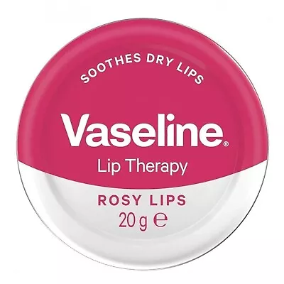 Vaseline Lip Therapy Rosy Lips With Rose & Almond Oil Soothes Dry Lips 0.70 Oz • $9.58