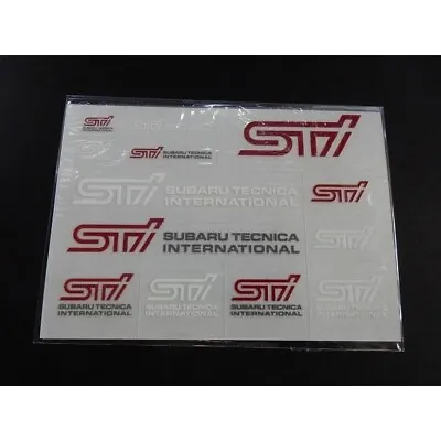 STi Mini Sticker Decal Sheet Red & White STSG14100200 JDM Authentic Genuine • $39