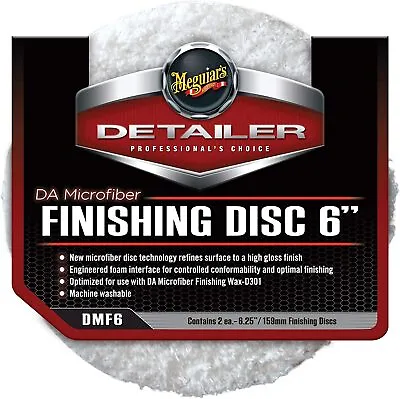 Meguiars DMF6 DA Microfiber Finishing Disc 6  - 2 Pack • $26.02