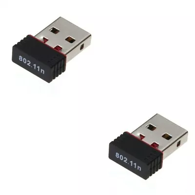  2 Pack USB Network Cards Adapter Wireless Internet Dongle Desktop • £11.55