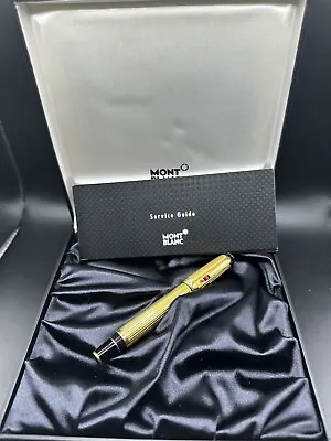 Montblanc Meisterstuck Boheme Gold-Plated Rollerball Pen W/Simulated Ruby • $1200