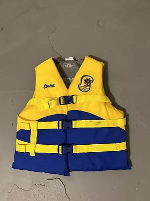 STEARNS ~ 'SCOOBY' YOUTH LIFE VEST ~ 50 - 90 LBS.  ~ TYPE III ~ Vintage • $30