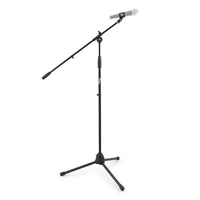 Tiger MCA68-BK Microphone Boom Stand Mic Stand With Free Mic Clip - Black • £23.99