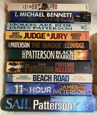 Bulk Mix James Patterson Books Novels X 10  Large Paperback #D • $45