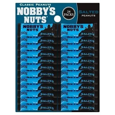 Nobby's Nuts Classic Salted Peanuts Full Pub Bar Display Card - 24 X 50g Bags • £19.98