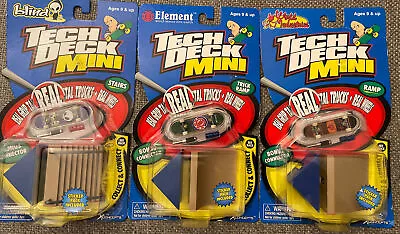 RARE - Set Of 3 Tech Deck Mini - Collect & Connect Ramp - Vintage 1999 Sealed • $164.97